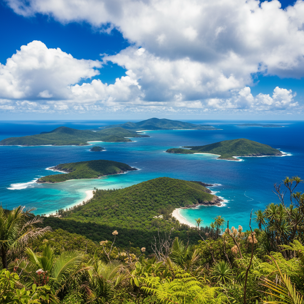 Whitsunday Islands aerial